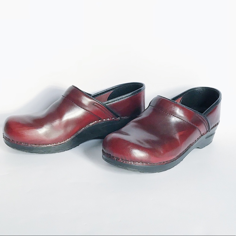 Dansko Burgundy Clogs
